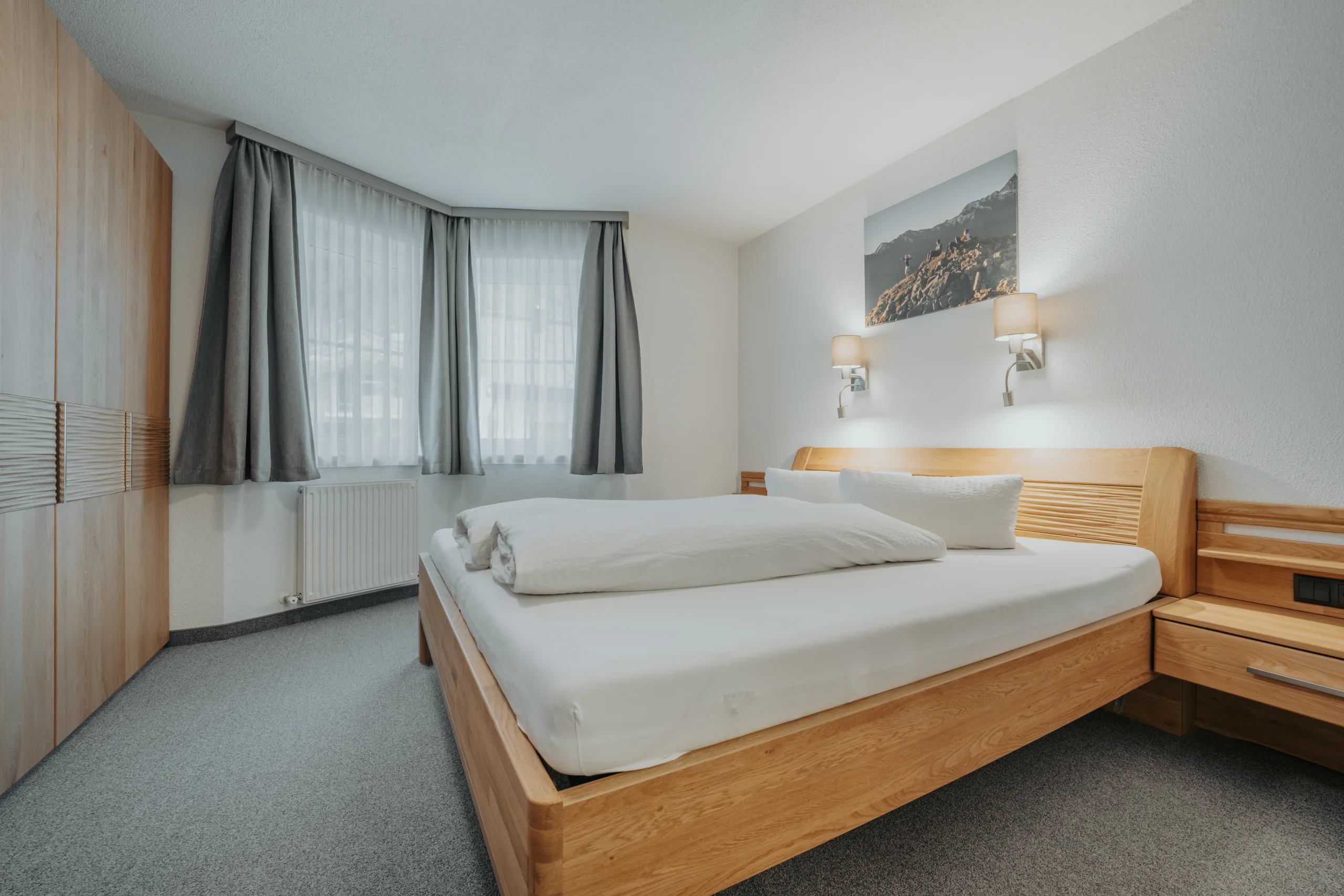 Das zweite Doppelzimmer der Wohnung 2